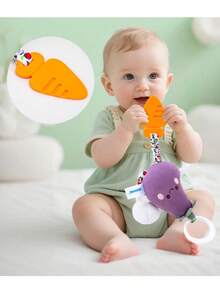 Newborn Crib Bell Rattle Plush Toy, Baby Stroller Wind Chime Hanging Decoration - Multicolor - View 6