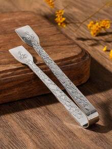 SHEIN1pc/3pcs Silver/Gold-Color Tea Accessories Set: Incense Clip, Tea Tong, Sugar Tong, Ice Tong - Incense Burner Clips - View 4