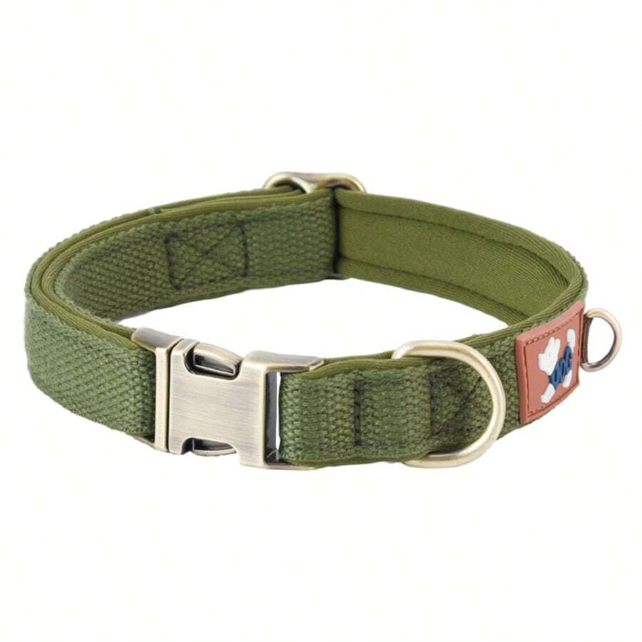 Dog Collar And Pet Neck Strap, Suitable For Small, Medium And Large Dogs, Ideal For Outdoor Use To Prevent Your Beloved Pet From Getting Lost - Army Green - View 1