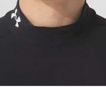 Under Armour UA ColdGear Men's Golf Base Layer Short-Sleeve Top - Black - View 9