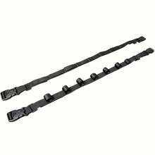 Bộ 2 giá đỡ cần câu cá gắn trên xe hơi, bao gồm dây đai nylon và giá đỡ nổi bằng nhựa PA màu đen. Các giá đỡ này phù hợp với xe SUV, xe bán tải và xe hatchback cỡ lớn. - Nhiều màu - Xem 8