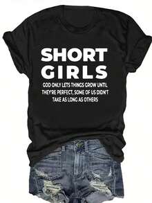 Women's T-Shirt For Spring And Summer - 黑色 - 查看 7
