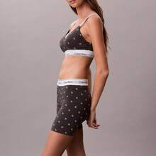 Calvin Klein Calvinklein Icon Cotton Modal Lightly Lined Bralette QF8504 - Kim cương than - Xem 4