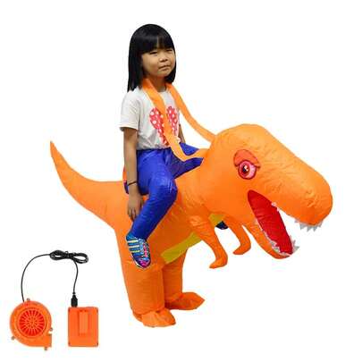 Kids Inflatable Dinosaur T-REX Costume Toddler Halloween Blow Up Fancy Dress Up, 3-12 Years