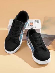 Classic Versatile Casual Retro Chunky Sneakers, Fashion Sneakers, Running Shoes, Trainers For Men, Spring/Summer - Black - View 4