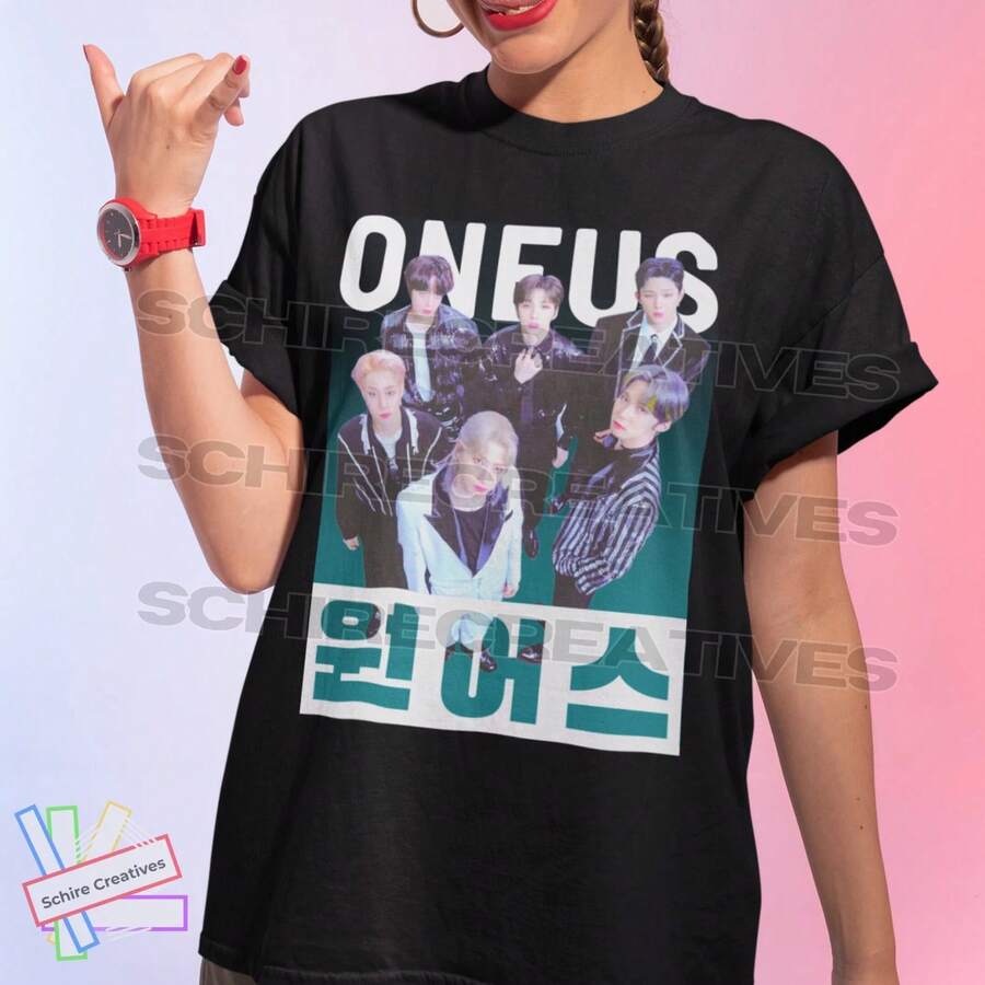 ONEUS Unisex Shirt, ONEUS Graphic Tee - Black - View 1