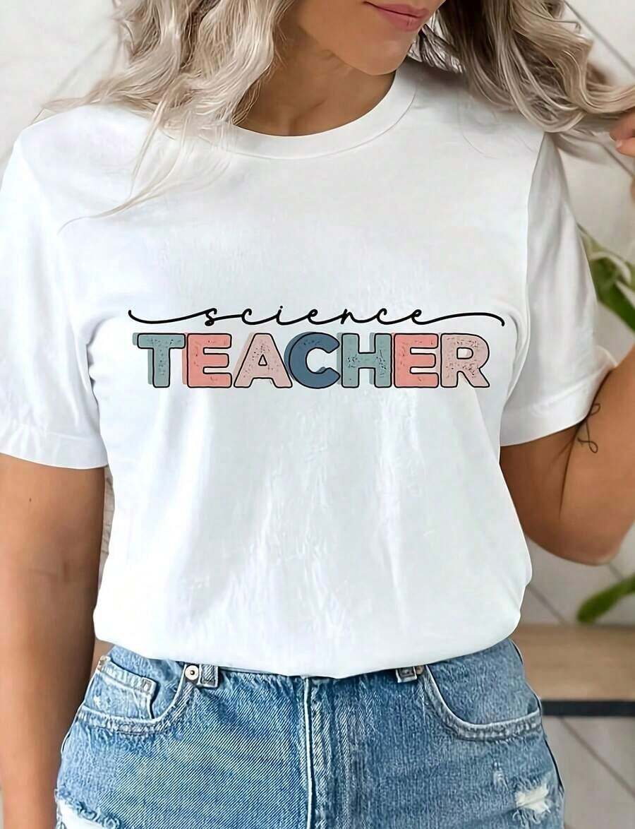 Camiseta de Ciencia, Camiseta de Té, Regalo de Té, Camiseta Escolar, Camiseta WOS, Camiseta Love To Teach, Camiseta de Ciencia.Camiseta de algodón 100% de 220g de peso pesado.Estampado de mariposas.Tallas unisex.Camiseta inspiradora de cuello redondo.Lindo y hermoso top de verano inspirado en el estilo Y2K, perfecto para salir, estar en casa, ir al trabajo o lucir en la calle.Camiseta casual, holgada para uso diario.Transpirable y cómoda. - Blanco - Ver 1