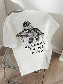 Women's T-Shirt For Spring And Summer - Putih - View 3