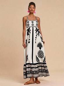 Vestido de tirantes tejido para mujer, atuendos de verano para mujer, ropa de playa, primavera y verano, Pascua, atuendos de vacaciones, atuendos de playa para mujer, vacaciones de primavera, atuendos de vacaciones para mujer, atuendos de concierto para mujer, BOHO, bohemia, festival de música, atuendos del 4 de julio, ropa de mujer para vacaciones tropicales, romántico - Albaricoque - Ver 5