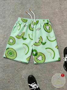 Men's Statement Print Shorts Fashion Designer Patterned Casual Daily Wear Shorts - Multicolor - View 1