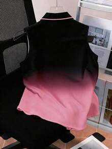 Camisa sin mangas con estampado de moño, casual de verano para mujer - Blanco 7 - Ver 2