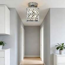 1pc Round Corridor/Hallway/Entryway/Bedroom Ceiling Light, Warm Lighting - Multicolor - View 11