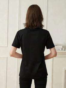 Women T-Shirts - Black - View 8