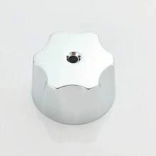 Set Of 2 Metal Shower Handles With Escutcheon For Bathroom - Silver - View 2