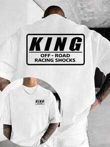 GiftKING Camiseta con Estampado de Doble Cara de Amortiguador de Carreras Todoterreno, Camiseta con Diseño de Carreras en el Desierto, Camiseta de Camión Baja Trophy, Camiseta para Entusiastas de los Coches, Camiseta de Manga Corta de Alta Calidad 100% Algodón Puro, Diseño de Cuello Redondo, Suave y Transpirable, Adecuada para Uso Diario Casual al Aire Libre en Verano, Unisex, El Mejor Regalo para Tu Novio, Regalo para Hombres. - Blanco - Ver 7