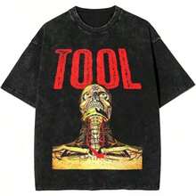 Local Warehouse Items Women's ClothesTool Band Lateralus Metal Music Washed T Shirt Streetwear Hip Hop Casual T-Shirts Tee Shirt Women Short SLEEs Ve Oversize Summermotif Women Clothes Street Geometric Medium Stretch Men Tops Antibacterial Home Men T-Shirts - Đen 3 - Xem 6