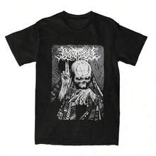 Camiseta de la banda de música Death Metal Lorna Shore, 100% algodón, para hombre y mujer, camiseta novedosa de manga corta con estampado. - Negro - Ver 1