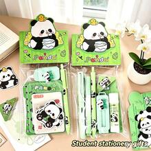 7件套卡通熊猫文具套装，创意学生奖励礼物，教室批量采购纪念品，返校用品 - 套裝 - 查看 4