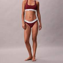 Calvin Klein Calvinklein Icon Cotton Modal Unlined Bralette QF8493 - Seamless Emblem / Dark Berry - View 3