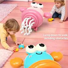 New Dancing Octopus Toy, Music Sensing Crawling Squid Toy For Babies, Visual Stimulation, Intelligence Development, Crawling, Hand-Eye Coordination, And Other Skill Training, Interactive Toy For Parent-Child Bonding And Interest Cultivation (3 AA Batteries Required) - Multicolor - View 12
