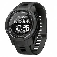 SMAEL Men's Sports Watch, Waterproof Big Dial LED Digital Display Wristwatch With Night Light, Stopwatch, Daily Decorative Watch As A Gift For Students Returning To School - Black - View 9