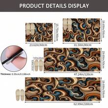 1pc Printed Pattern Rug, Long Doormat Series, Indoor Entrance Mat, Bedroom Bedside Mat, Kitchen Mat, Suitable For Living Room, Laundry Room, Bathroom - Multicolor - View 8