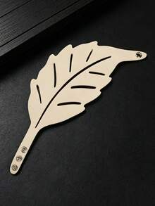 1pc Adjustable Hollow Leaf Shaped Leather Bracelet, Niche Natural Style Leaf Design Accessory, Versatile For Work And Vacation - Multicolor - View 11