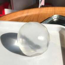 1個隨機顏色椰子油擠壓紓壓玩具球，可塑形透明創意禮物，減壓開學季適用 - 椰子球 - 查看 3