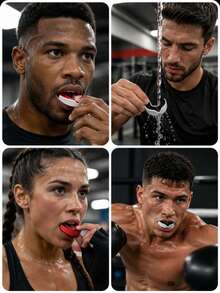 12/3//4/5pcs Teeth Protector Mouthguard Set, 4 Colors, Professional Dental Guard For Boxing, Muay Thai, MMA, Wrestling, Hockey And Other Contact Sports, Suitable For Adults - Multicolor - View 5