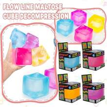 1pc Daily Stress Relief Tool, Magic Cube Super Durable Squeeze Toy, 2.25in Magic Cube Gift Box, Sensory Stress Relief Tool, Game And Party Small Gift, Suitable As A Gift Or Party Favor. - Multicolor - View 2