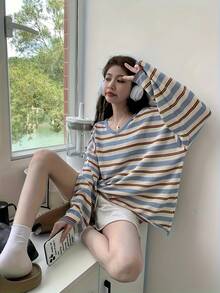 Women Tops - Blue - View 2