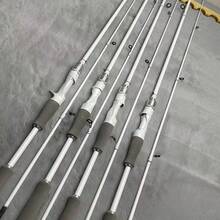 Carbon Fiber White Fishing Rod - High Strength - Available In Various Sizes, With Options For Casting And Landing Rods - Features A Comfortable EVA Grip, Sensitive Rod Action, And Quick Fish Retrieval - Suitable For Outdoor Fishing Activities - Casting - View 9