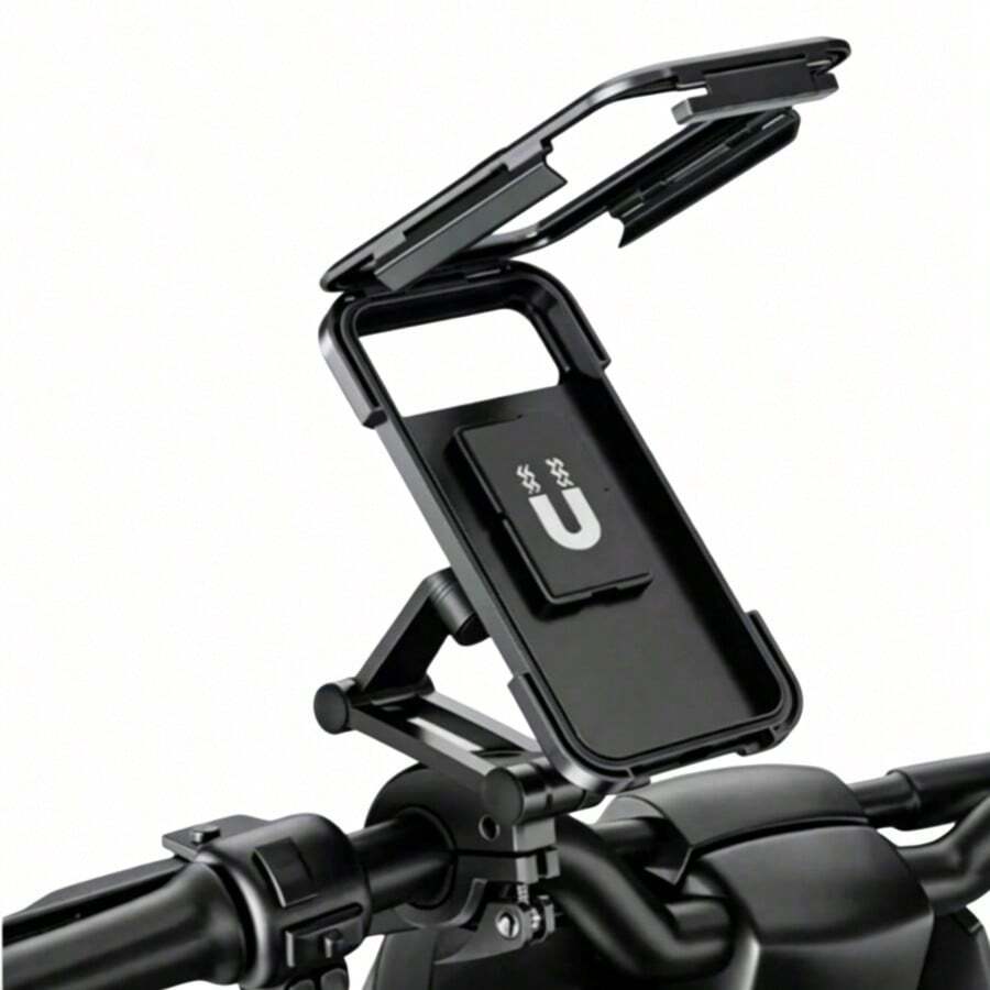 Waterproof Motorcycle Phone Holder, Supports Landscape & Portrait Orientation, Outdoor Riding Splash-Proof, Shockproof Case Fits Phones Up To 6.7 Inches - Multicolor - View 1