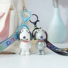 SNOOPY 1个卡通IP钥匙扣背包挂件玩偶情侣汽车钥匙扣，新年礼物，情人节礼物，复活节礼物[随机款式] - 彩色 - 查看 2