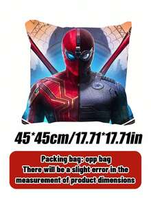 Marvel 抱枕套組，可愛卡通抱枕墊，沙發靠墊，床用裝飾方形頭枕，適合旅行用品、商務出差、度假、旅行、開學季。生日派對裝飾用品。 - 多款 - 查看 3