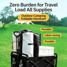 Extra Large Tank Wheel Hand Truck With Table Top, Suitable For Camping, Fishing, Hauling, Outdoor Picnic, Foldable Utility Cart - View 4
