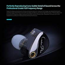KZ Castor/Castor Pro - In-Ear Monitor Earphones, HiFi Premium Bass Earphones, Advanced Bass Version Harman Sound, Adjustable Sound, Noise Isolation IEM, Dual Dynamic Driver Wired Earbuds, 2PIN-C Detachable Cable, Suitable For Singers And Musicians (Silver/Black) - Castor Pro Silver - View 3