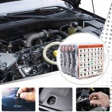 2275 piezas Kit de clips de sujeción para reparación automotriz, almacenamiento organizado en caja, incluye herramientas de operación prácticas, cobertura completa del vehículo, conjunto de accesorios esenciales para taller de reparación y uso doméstico - Kit de 2275 clips de fijación para automóviles - Ver 4