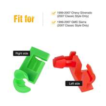 waywe GOOACC 1999-2007 Chevy 1500 2500 Series Truck GMC Sierra Tailgate Handle Rod Clip Left & Right Rod Retainer Clips, OEM Handle Replacement 5 Pairs 88981030, 88981031 - A - View 3