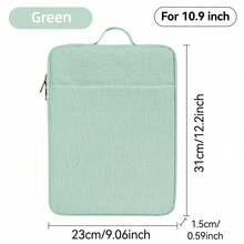 Túi đựng máy tính bảng 10.9-15.6" phù hợp với các thế hệ máy tính bảng 11, 10, 10.9 Air 5, Air 4, 10.9, 9, 8, 7, 10.2 Pro, 11. Túi có khóa kéo tiện dụng, trượt mượt mà. - Xem 16