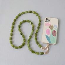 Acrylic Beads Phone Lanyard, Crossbody Phone Strap, Long And Short Phone Lanyard, Crossbody Phone Chain Bag Strap, Holiday Gift - Multicolor - View 2