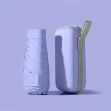 1件迷你折疊傘，口袋尺寸防水便攜旅行傘，遮陽傘，女士防紫外線傘，2合1迷你六折超輕便攜傘，迷你旅行傘，晴雨兩用便攜傘，防風，99%防紫外線，男女通用，結構堅固耐用，防曬防雨，折疊傘，傘，女士旅行必需品，迷你旅行配件組 - 彩色 - 查看 13