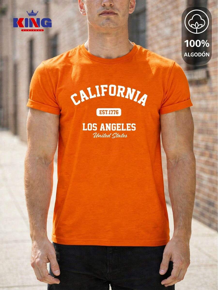 King T-shirt Men T-Shirts - Orange - View 1