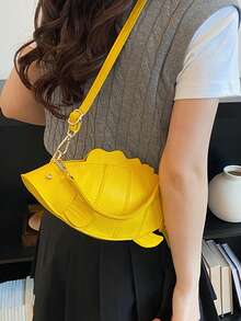 2026 New Quirky Fish Shaped Bag, Cute Personalized Handbag, Shoulder Crossbody Bag, Niche Design Phone Pouch For Women - Yellow - View 7
