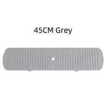 Silicone Mat To Catch Tap Water, Splash-Proof Drain Mat For Kitchen Sink, Non-Slip, Anti-Overflow, Quick-Drying Absorbent Mat, Water-Blocking Board For Sink Countertop - 45CM Grey - View 1