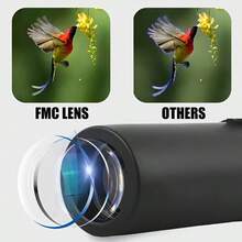 高功率 2000x 變焦 25mm HD 輕巧單筒望遠鏡，附智慧型手機轉接器 & 三腳架，便攜式旅行望遠鏡，適合成人 & 兒童，適用於觀鳥、演唱會、野生動物觀察、露營、徒步旅行、體育賽事 - 彩色 - 查看 8