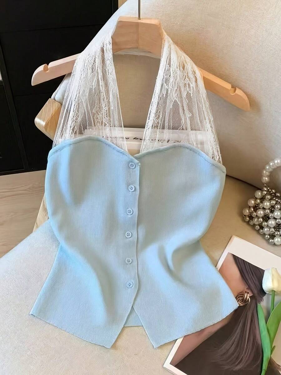 Women Tops - Baby Blue - View 1