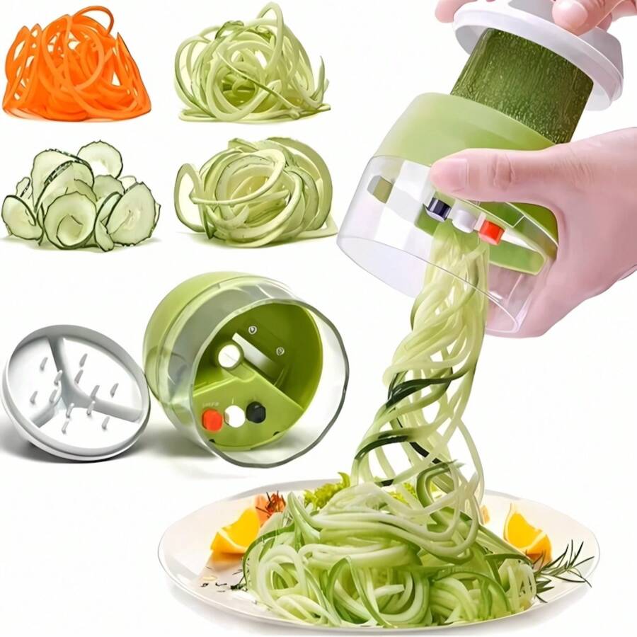 Grattugia manuale per verdure da 1 pezzo, utensile da cucina, grattugia regolabile, utilizzabile per tagliare, affettare e grattugiare diverse verdure come pasta, zucchine, cetrioli, ecc. - 1 - Visualizzare 1