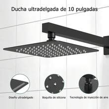 Bathroom Shower Faucet Set With Concealed Installation CE - Black - View 3
