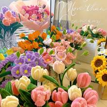 100pcs Pipe Cleaner Craft Kit, Includes 100pcs Pipe Cleaners, 160pcs Floral Stamens, Suitable For DIY Art Crafts, Party Decorations, Art Projects, Decorative Stems, DIY Accessories, Great Handmade Gift For Valentine's Day And Mother's Day - 100 Pieces Of Mixed Macarons - View 5